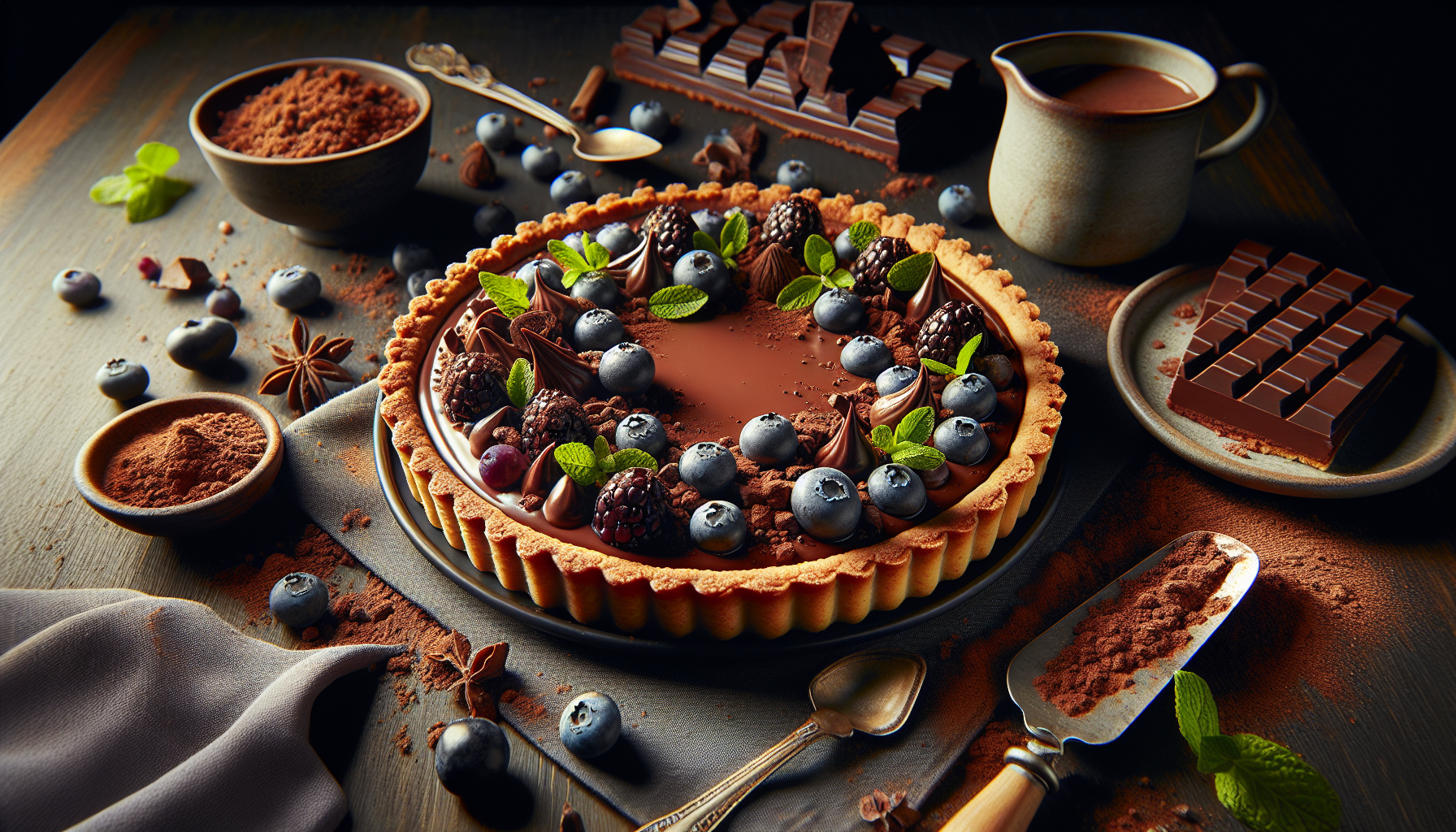 crostata di cioccolato